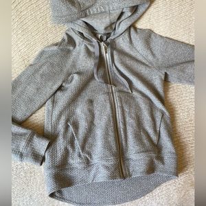 Lululemon gray full zip hooded sweatshirt